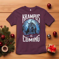 Christmas Krampus T Shirt Krampusnacht Monster Krampus Is Coming - Wonder Print Shop