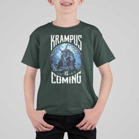 Christmas Krampus T Shirt For Kid Krampusnacht Monster Krampus Is Coming - Wonder Print Shop