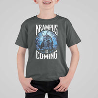 Christmas Krampus T Shirt For Kid Krampusnacht Monster Krampus Is Coming - Wonder Print Shop
