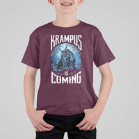 Christmas Krampus T Shirt For Kid Krampusnacht Monster Krampus Is Coming - Wonder Print Shop