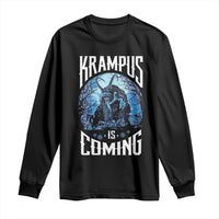Christmas Krampus Long Sleeve Shirt Krampusnacht Monster Krampus Is Coming