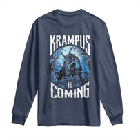 Christmas Krampus Long Sleeve Shirt Krampusnacht Monster Krampus Is Coming