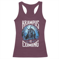 Christmas Krampus Racerback Tank Top Krampusnacht Monster Krampus Is Coming