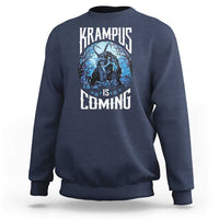 Christmas Krampus Sweatshirt Krampusnacht Monster Krampus Is Coming - Wonder Print Shop