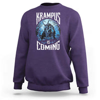 Christmas Krampus Sweatshirt Krampusnacht Monster Krampus Is Coming - Wonder Print Shop