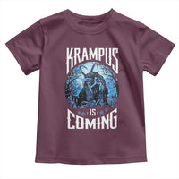 Christmas Krampus Toddler T Shirt Krampusnacht Monster Krampus Is Coming