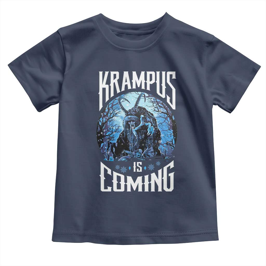 Christmas Krampus Toddler T Shirt Krampusnacht Monster Krampus Is Coming