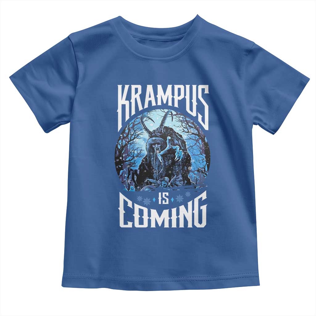 Christmas Krampus Toddler T Shirt Krampusnacht Monster Krampus Is Coming