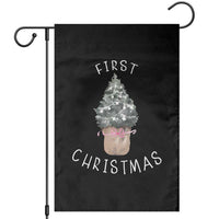 My First Christmas Garden Flag Baby's First Holiday Xmas Tree Bow - Wonder Print Shop