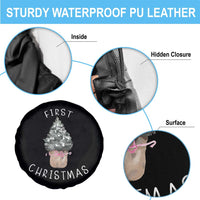 My First Christmas Spare Tire Cover Baby's First Holiday Xmas Tree Bow - Wonder Print Shop