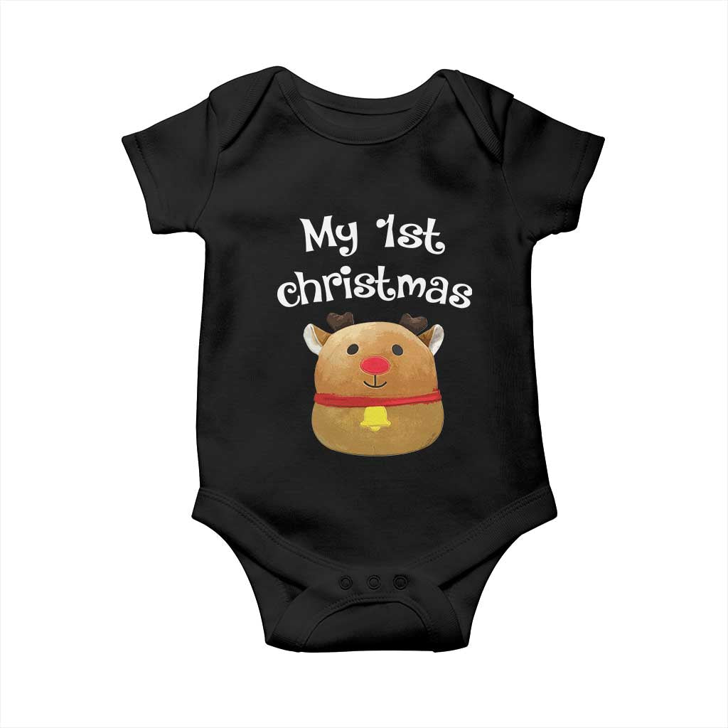 Baby First Christmas Outfit Baby Onesie Cute Reindeer Santa Boys Girls