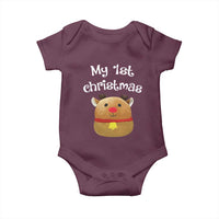 Baby First Christmas Outfit Baby Onesie Cute Reindeer Santa Boys Girls