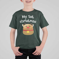 Baby First Christmas Outfit T Shirt For Kid Cute Reindeer Santa Boys Girls - Wonder Print Shop