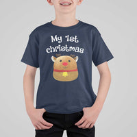 Baby First Christmas Outfit T Shirt For Kid Cute Reindeer Santa Boys Girls - Wonder Print Shop
