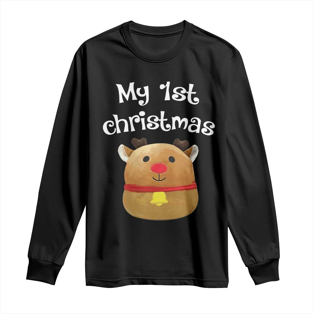Baby First Christmas Outfit Long Sleeve Shirt Cute Reindeer Santa Boys Girls