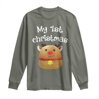 Baby First Christmas Outfit Long Sleeve Shirt Cute Reindeer Santa Boys Girls