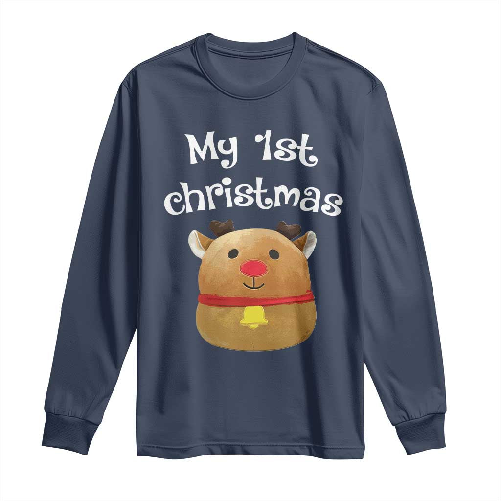 Baby First Christmas Outfit Long Sleeve Shirt Cute Reindeer Santa Boys Girls