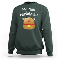 Baby First Christmas Outfit Sweatshirt Cute Reindeer Santa Boys Girls - Wonder Print Shop