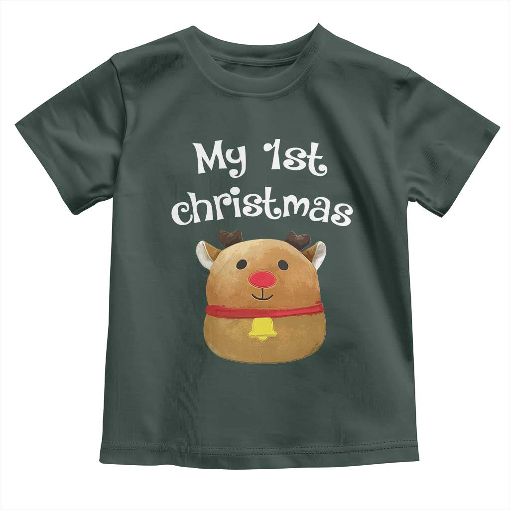 Baby First Christmas Outfit Toddler T Shirt Cute Reindeer Santa Boys Girls