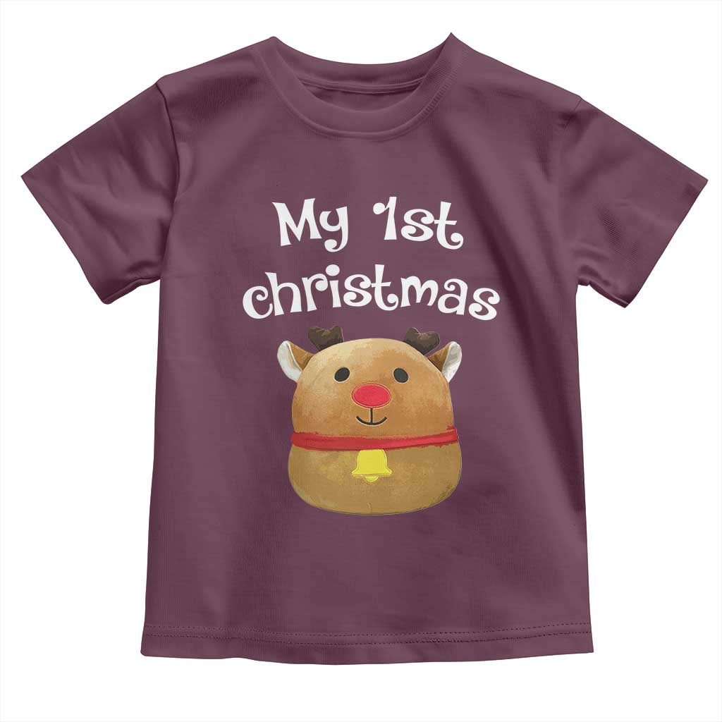 Baby First Christmas Outfit Toddler T Shirt Cute Reindeer Santa Boys Girls