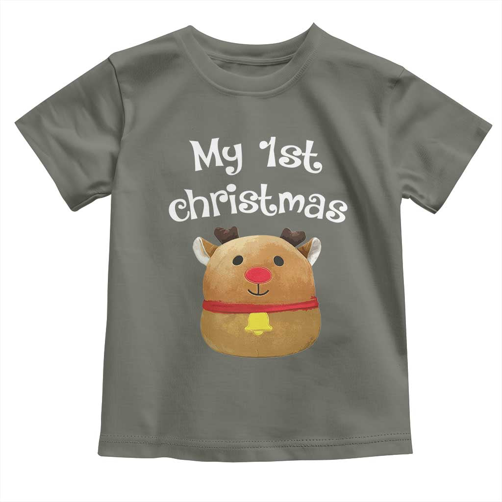 Baby First Christmas Outfit Toddler T Shirt Cute Reindeer Santa Boys Girls