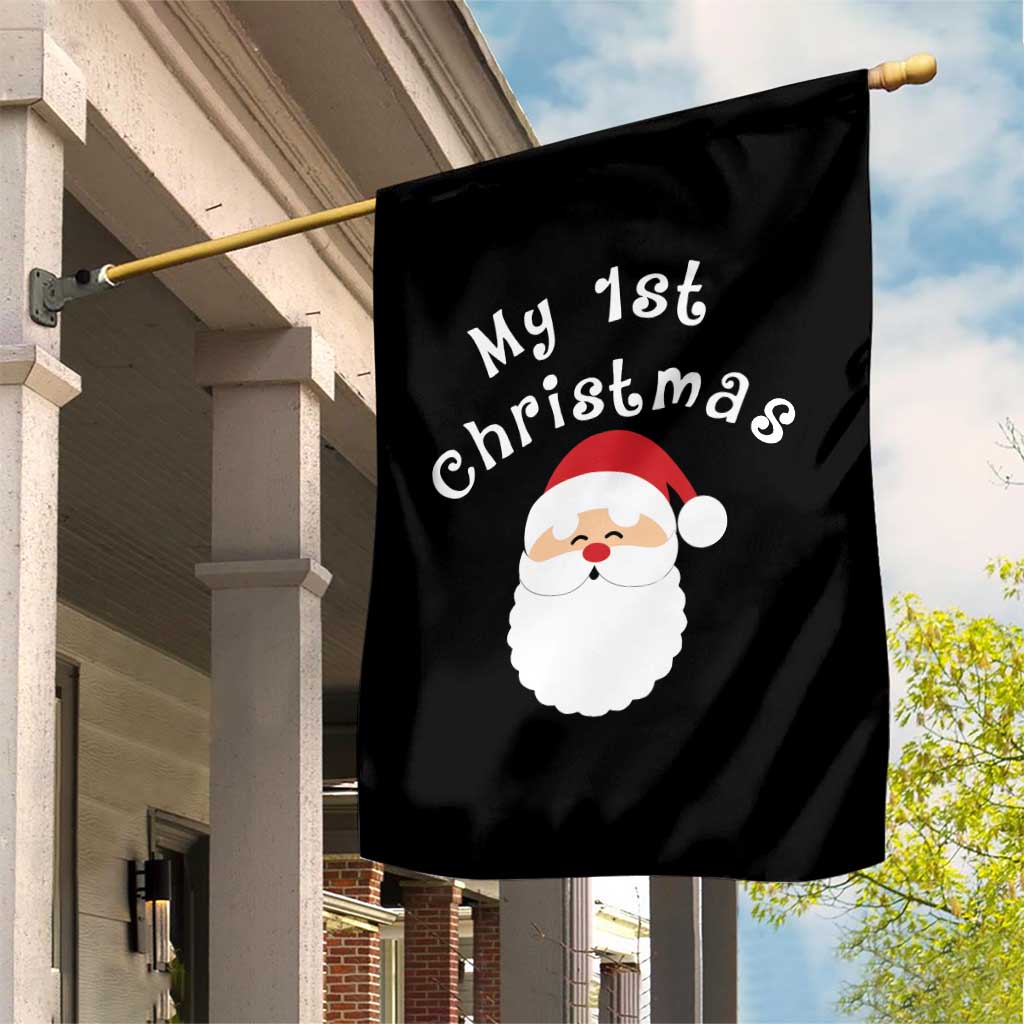 My First Christmas Garden Flag Baby's First Holiday Xmas Santa - Wonder Print Shop
