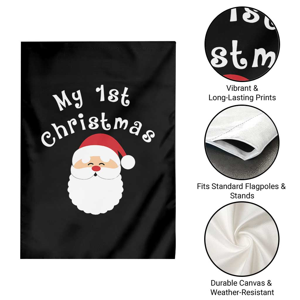 My First Christmas Garden Flag Baby's First Holiday Xmas Santa - Wonder Print Shop