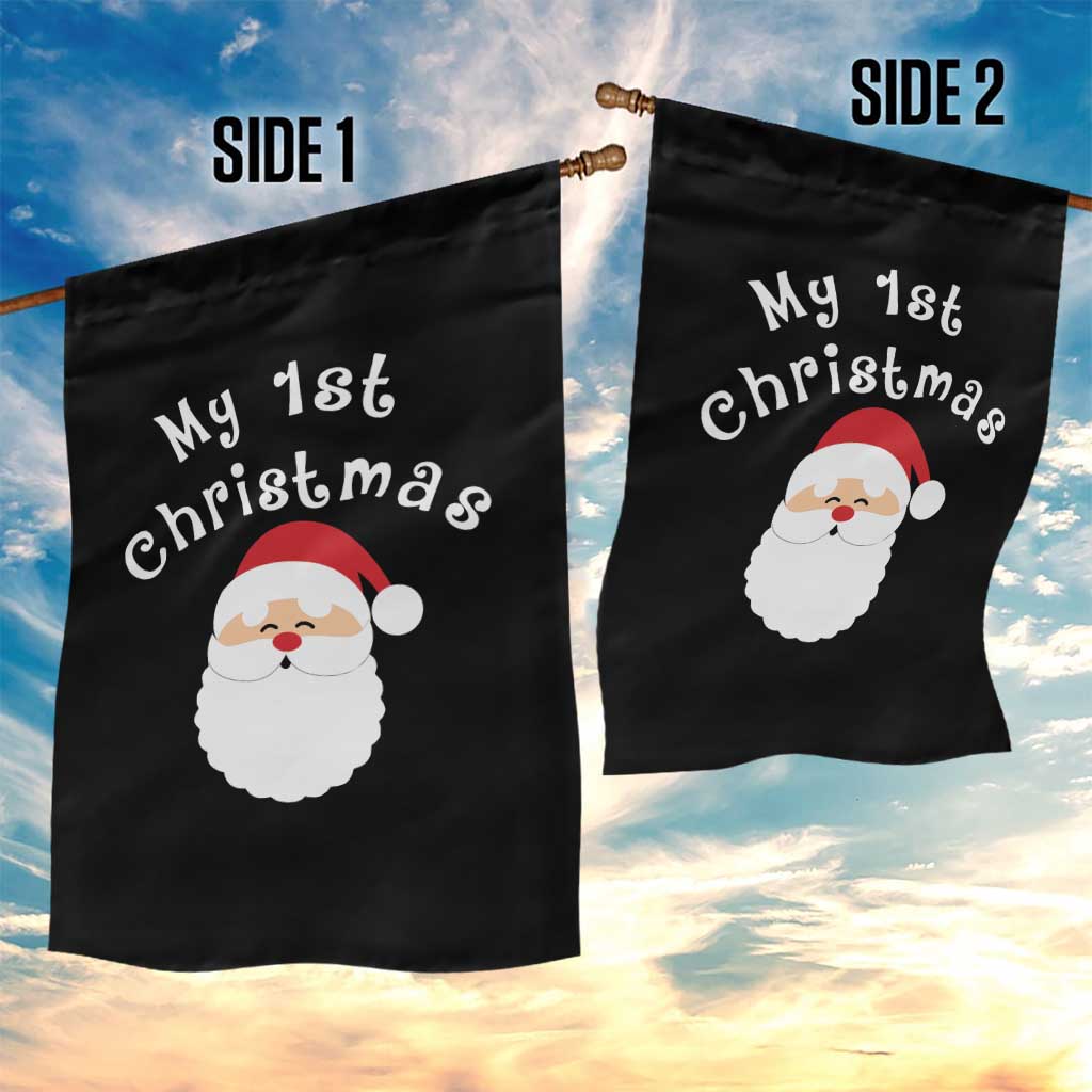 My First Christmas Garden Flag Baby's First Holiday Xmas Santa - Wonder Print Shop