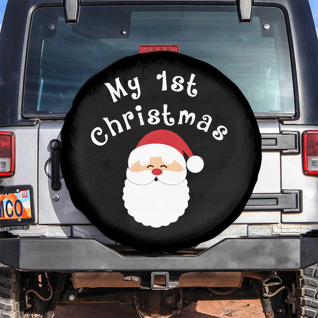 My First Christmas Spare Tire Cover Baby's First Holiday Xmas Santa - Wonder Print Shop