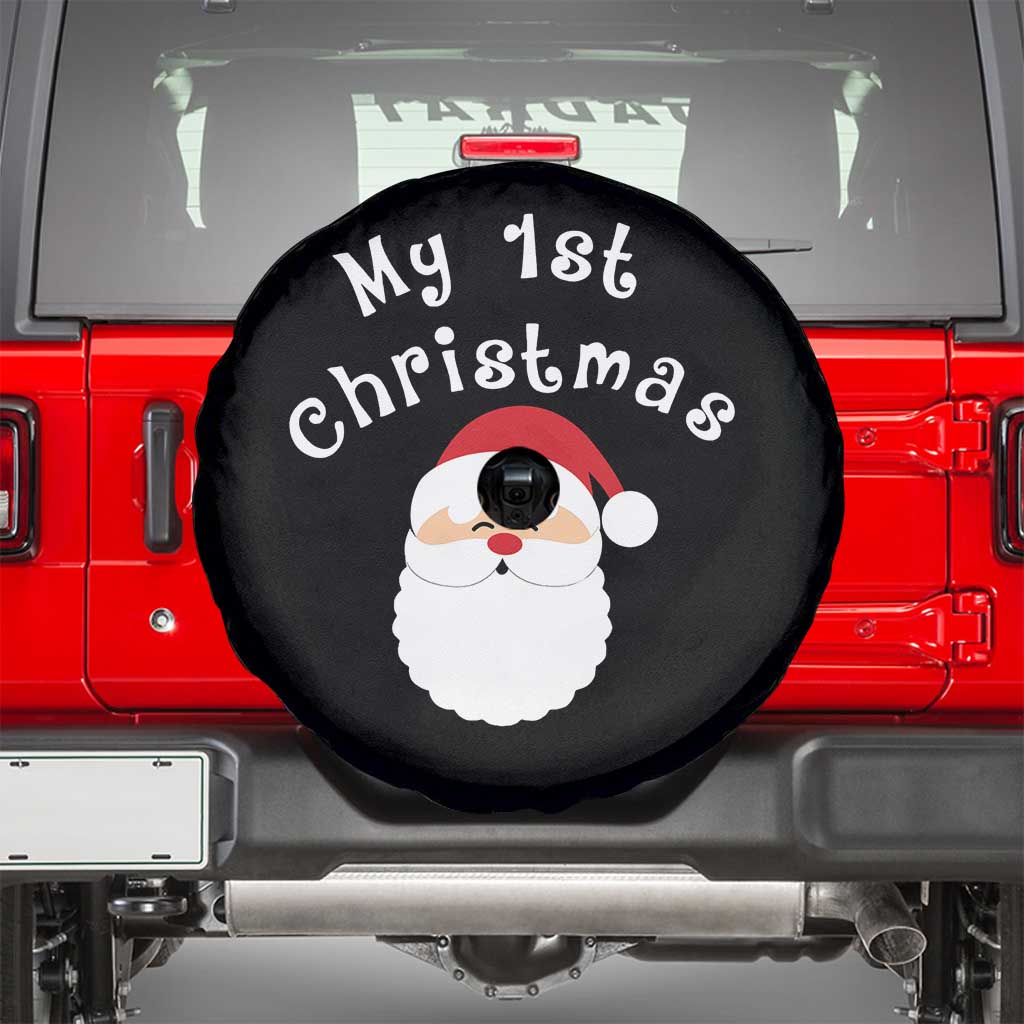 My First Christmas Spare Tire Cover Baby's First Holiday Xmas Santa - Wonder Print Shop