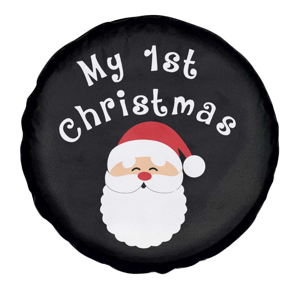 My First Christmas Spare Tire Cover Baby's First Holiday Xmas Santa - Wonder Print Shop