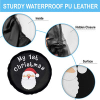 My First Christmas Spare Tire Cover Baby's First Holiday Xmas Santa - Wonder Print Shop