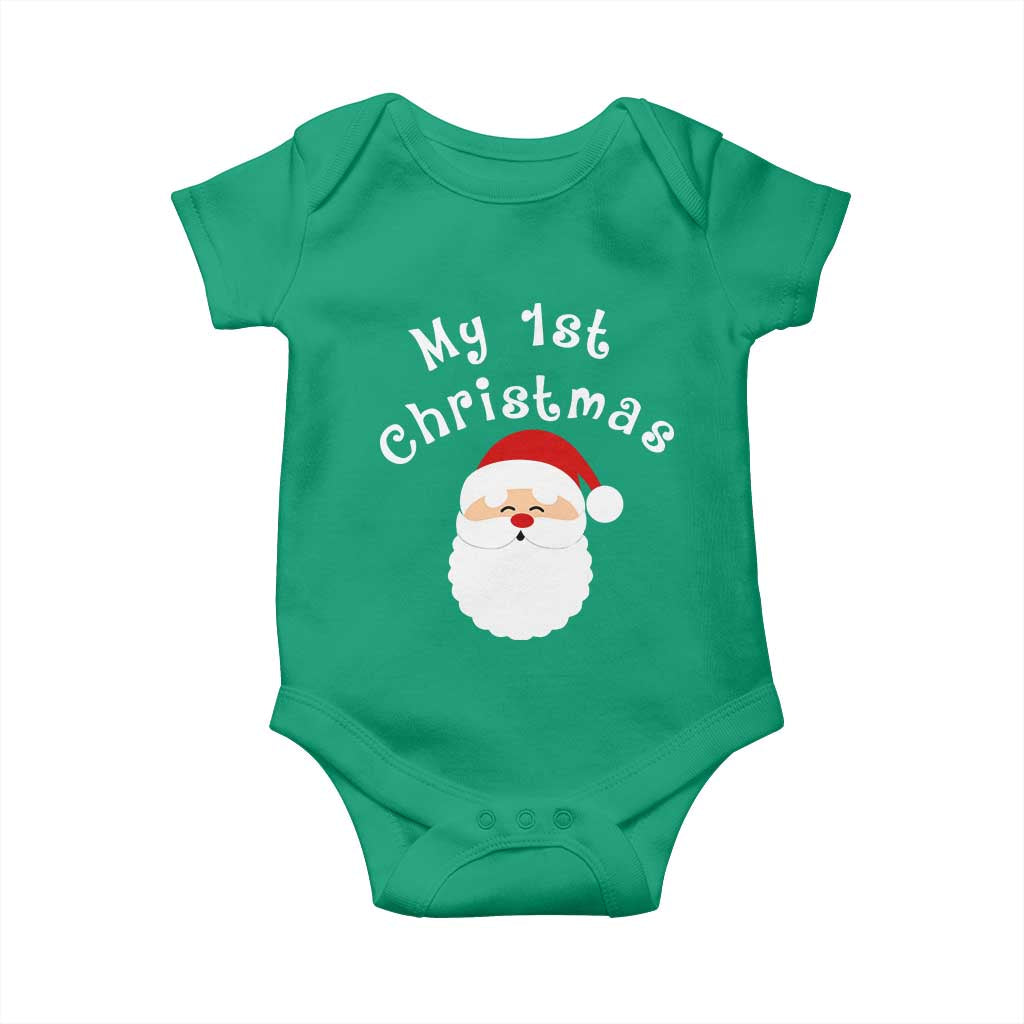 My First Christmas Baby Onesie Baby's First Holiday Xmas Santa - Wonder Print Shop