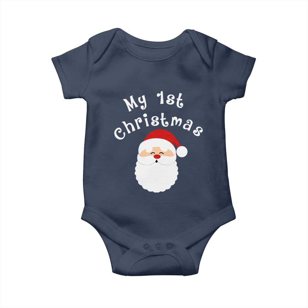 My First Christmas Baby Onesie Baby's First Holiday Xmas Santa - Wonder Print Shop