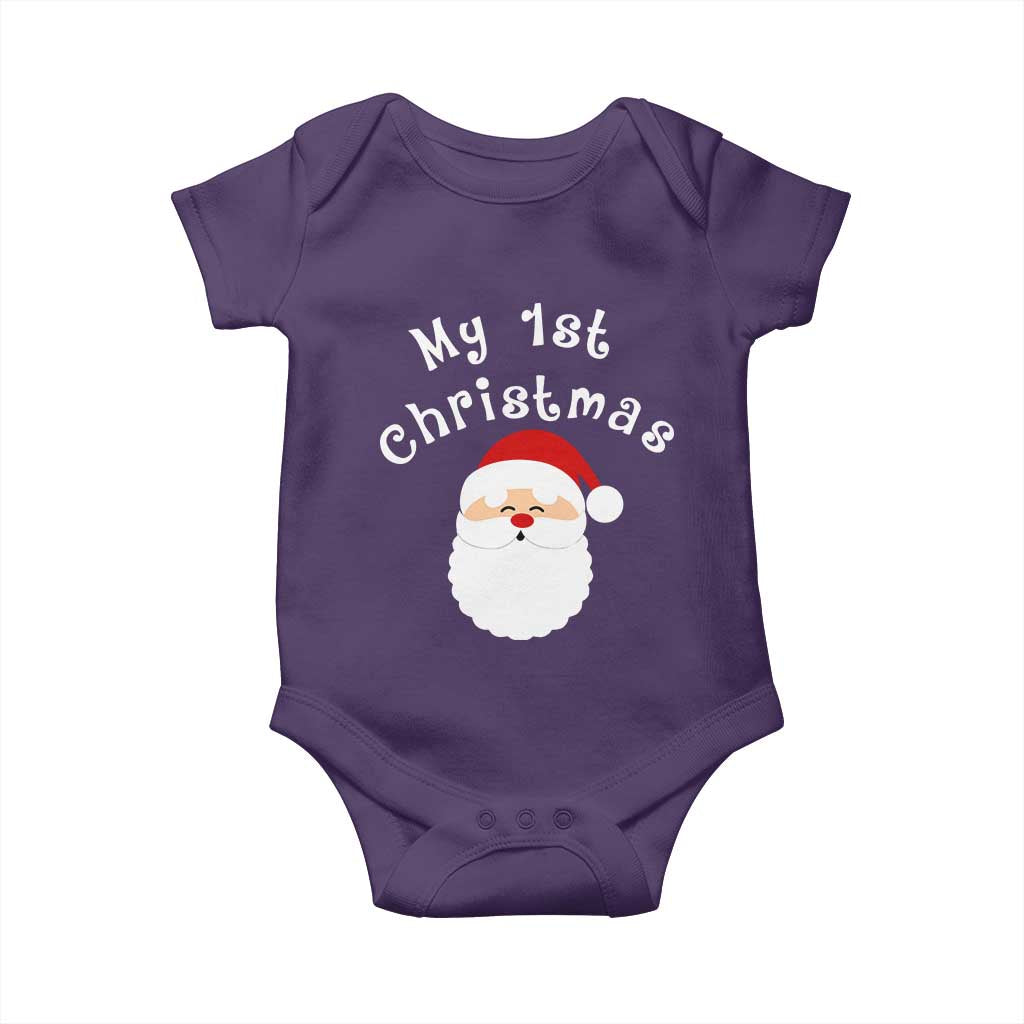 My First Christmas Baby Onesie Baby's First Holiday Xmas Santa - Wonder Print Shop