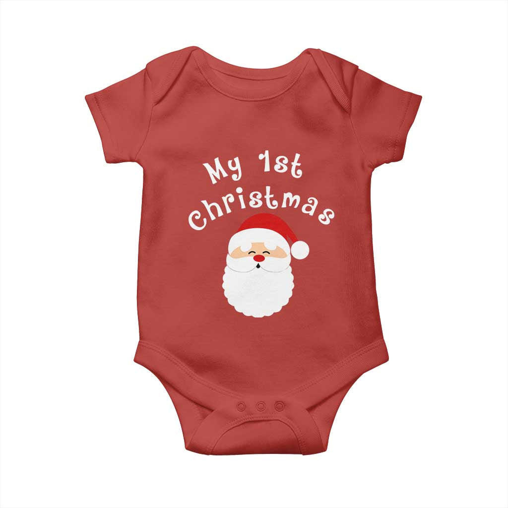 My First Christmas Baby Onesie Baby's First Holiday Xmas Santa - Wonder Print Shop