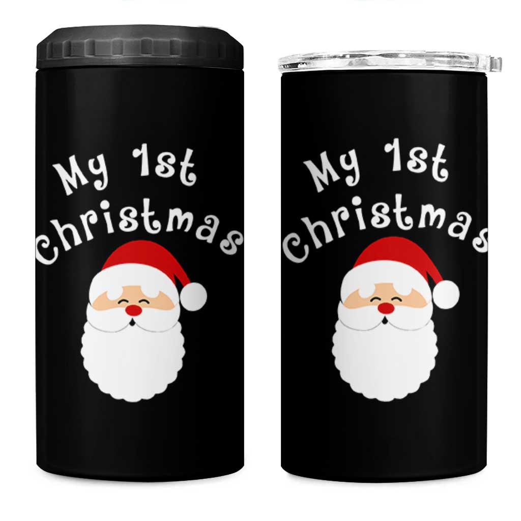 My First Christmas 4 in 1 Can Cooler Tumbler Baby's First Holiday Xmas Santa - Wonder Print Shop