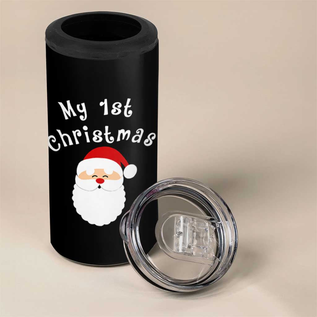 My First Christmas 4 in 1 Can Cooler Tumbler Baby's First Holiday Xmas Santa - Wonder Print Shop