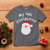 My First Christmas T Shirt Baby's First Holiday Xmas Santa - Wonder Print Shop