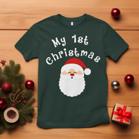 My First Christmas T Shirt Baby's First Holiday Xmas Santa - Wonder Print Shop
