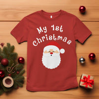 My First Christmas T Shirt Baby's First Holiday Xmas Santa - Wonder Print Shop