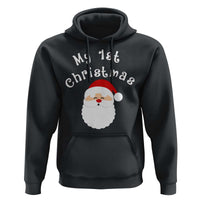 My First Christmas Hoodie Baby's First Holiday Xmas Santa - Wonder Print Shop