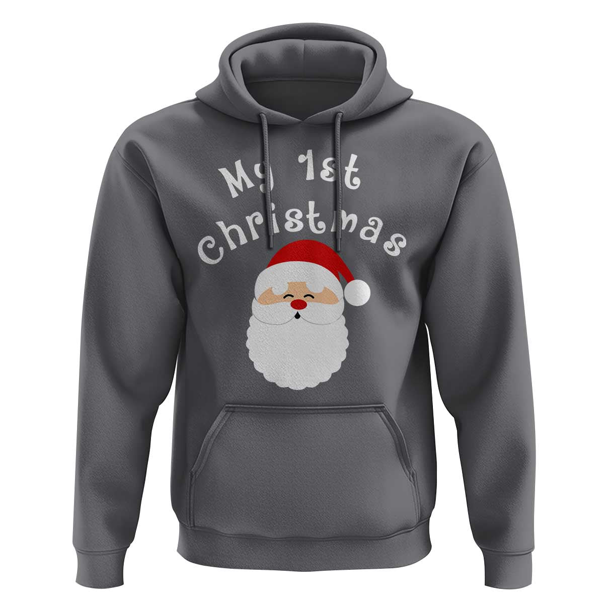 My First Christmas Hoodie Baby's First Holiday Xmas Santa - Wonder Print Shop