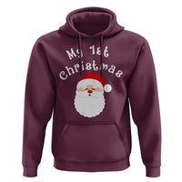 My First Christmas Hoodie Baby's First Holiday Xmas Santa - Wonder Print Shop