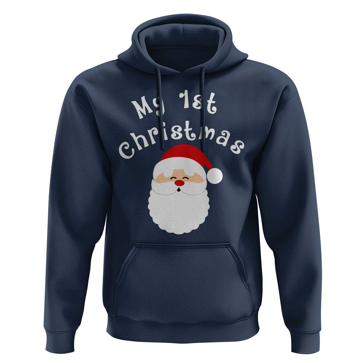 My First Christmas Hoodie Baby's First Holiday Xmas Santa - Wonder Print Shop