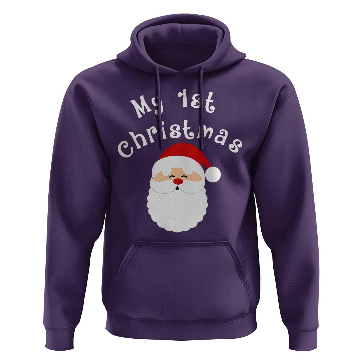 My First Christmas Hoodie Baby's First Holiday Xmas Santa - Wonder Print Shop