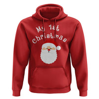 My First Christmas Hoodie Baby's First Holiday Xmas Santa - Wonder Print Shop