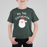 My First Christmas T Shirt For Kid Baby's First Holiday Xmas Santa - Wonder Print Shop