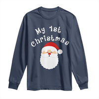 My First Christmas Long Sleeve Shirt Baby's First Holiday Xmas Santa - Wonder Print Shop