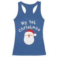 My First Christmas Racerback Tank Top Baby's First Holiday Xmas Santa - Wonder Print Shop